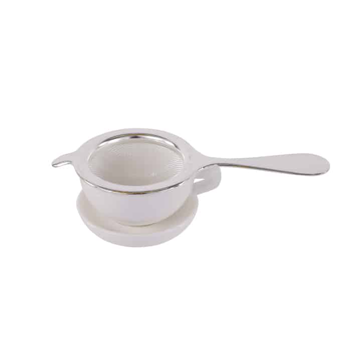 Silbernes Kompaktsieb - The Oriental Shop - 14,5 x 6,5 x 4 cm von Tokyo Design Studio