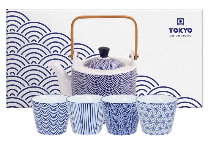 Teeset Nippon Blue - Tokyo Design Studio - Punkte-Linien-Sterne-Wellen - 12x13cm 0.8lt Teeset Nippon Blue - Tokyo Design Studio - Punkte-Linien-Sterne-Wellen - 12x13cm 0.8lt von Tokyo Design Studio