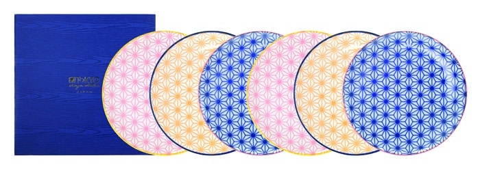 Tellerset - Star Wave - 6-teiliges Set - 16 x 2 cm Tellerset - Star Wave - 6-teiliges Set - 16 x 2 cm von Tokyo Design Studio