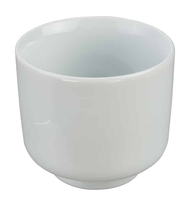 Weiße Porzellan-Sake-Tasse - 7,8 x 6,8 cm 180 ml Weiße Porzellan-Sake-Tasse - 7,8 x 6,8 cm 180 ml von Tokyo Design Studio