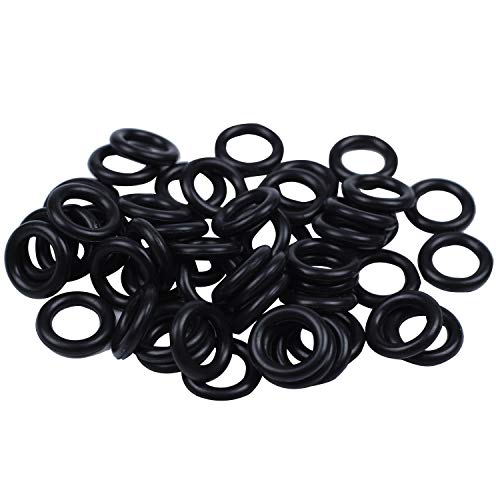 Tolaily 50 Stueck schwarz Nitrilkautschuk O Ring Dichtringe Unterlegscheiben 12 mm x 2,5 mm x 7 mm von Tolaily