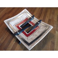 Handgefertigter Keramikteller, Keramik - Und Tonwarenobstschale, Obstteller, Keramikservierschale, Moderne Obstschale, Kunstdekor, Keramikkunst von TolbyArt