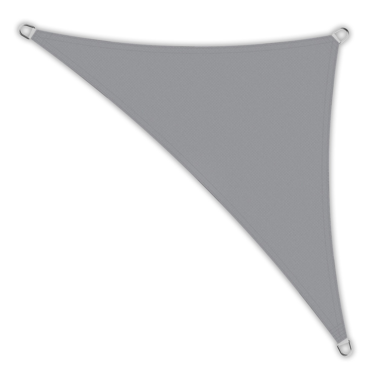 Toldoro Sonnensegel Dreieck 5x5x7,1m HDPE Luft & Wasserdurchlässig UV-Schutz Garten Hellgrau von Toldoro