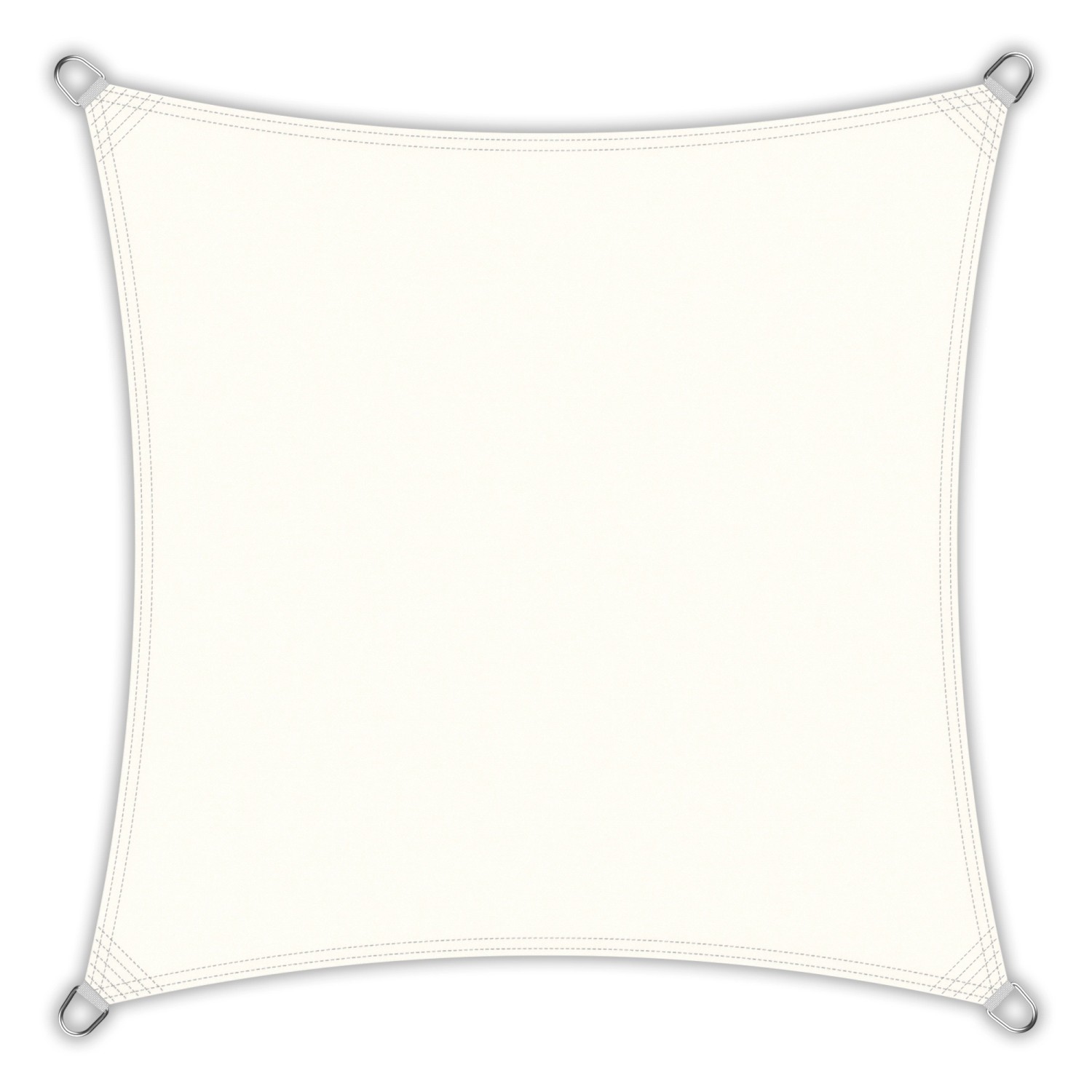 Toldoro Sonnensegel Quadrat 3,6x3,6m UPF50+ PES Regendicht UV-Schutz Sonnenschutz Terrasse Garten Cremeweiß Toldoro Sonnensegel Quadrat 3,6x3,6m UPF50+ PES Regendicht UV-Schutz Sonnenschutz Terrasse Garten Cremeweiß von Toldoro
