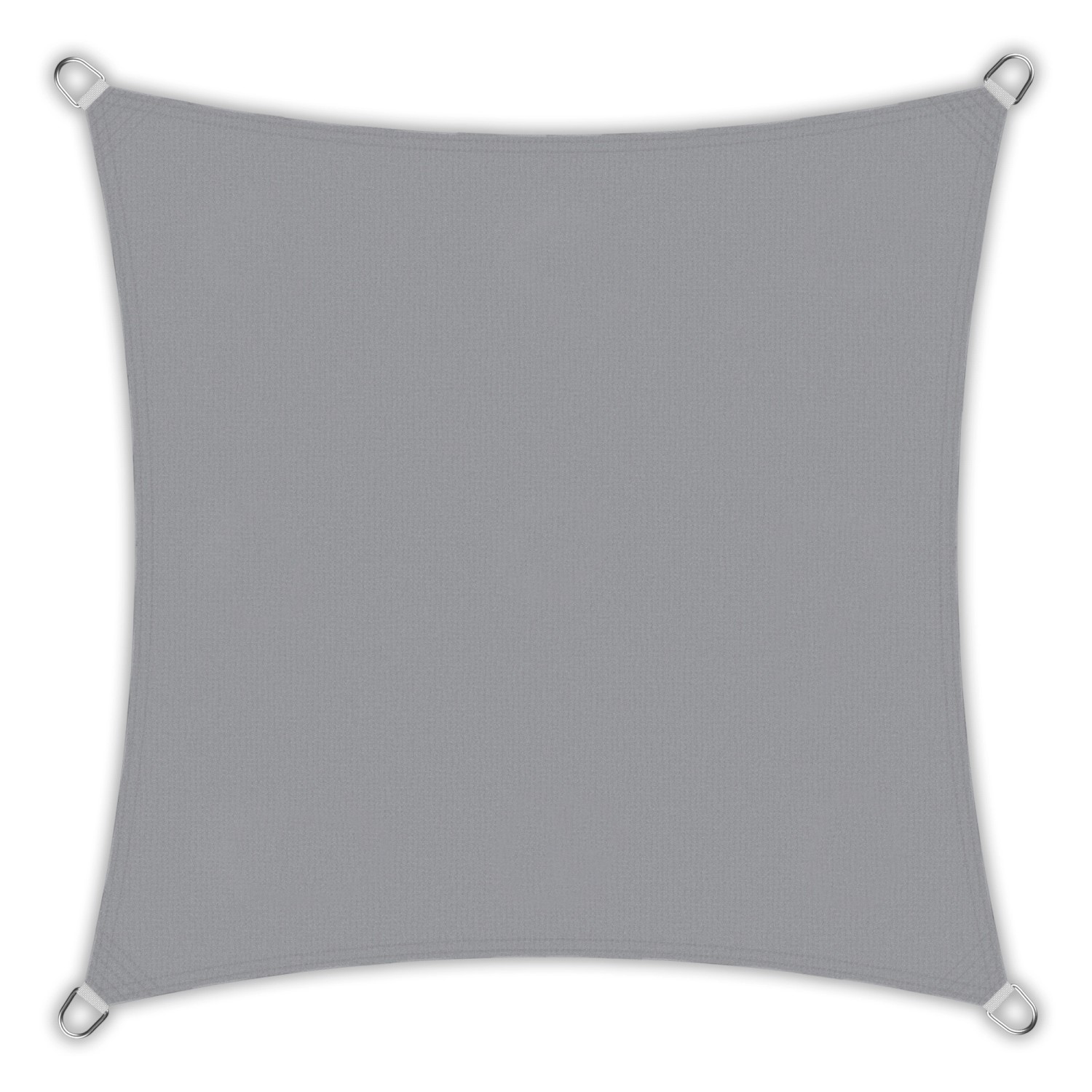 Toldoro Sonnensegel Quadrat 4x4m HDPE Luft & Wasserdurchlässig UV-Schutz Garten Hellgrau von Toldoro