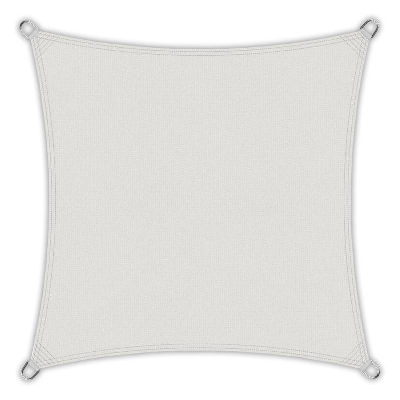 Toldoro Sonnensegel Quadrat 5,6x5,6m HDPE Luft & Wasserdurchlässig UV-Schutz Garten Cremeweiß von Toldoro