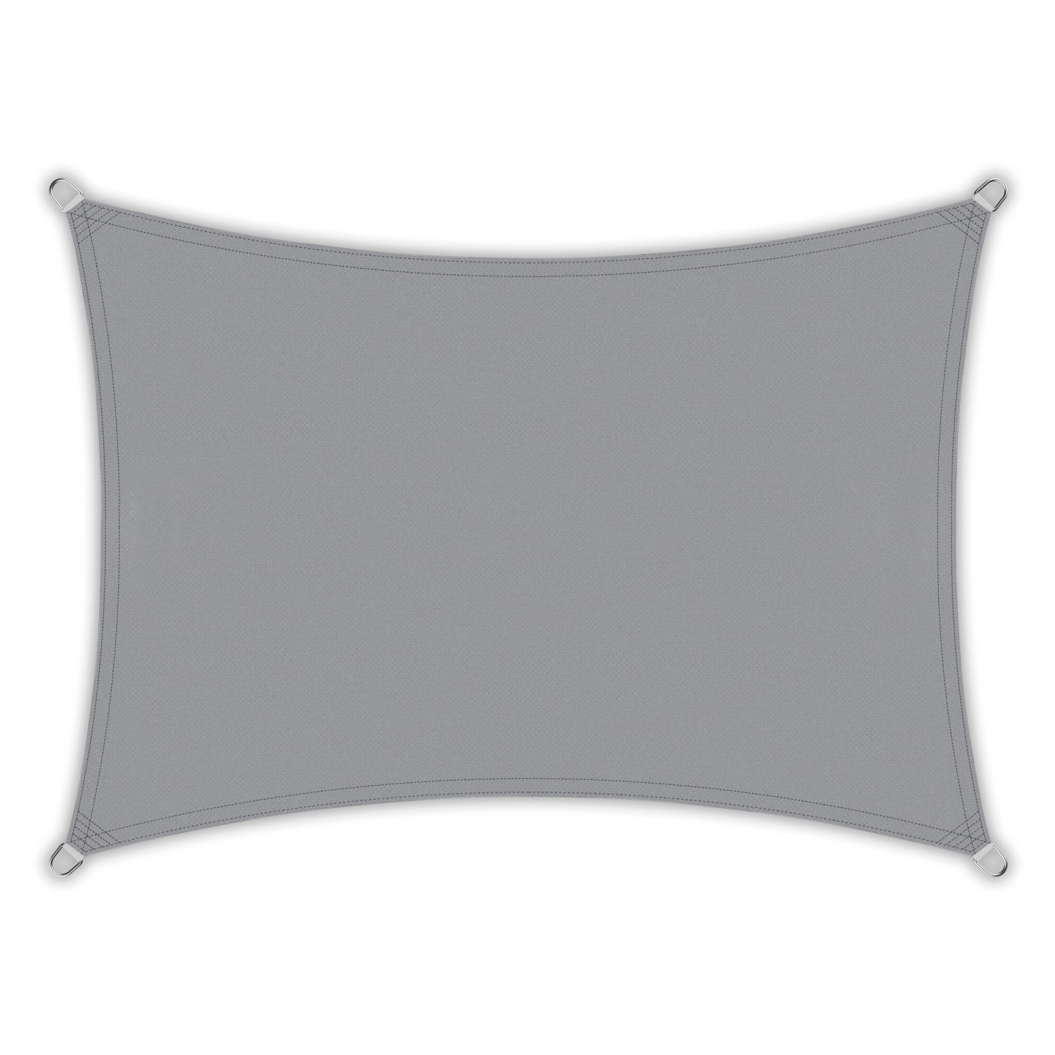 Toldoro Sonnensegel Rechteck 5x3,5m HDPE Luft & Wasserdurchlässig UV-Schutz Garten Hellgrau von Toldoro