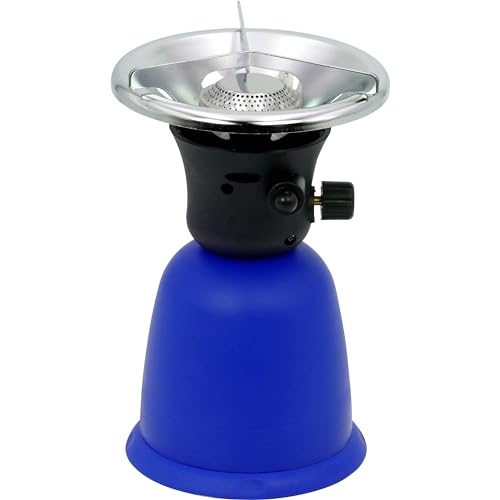 CAMPLORA Gaskocher mit Piezozündung für Stechgaskartuschen 190g, Campingkocher gas, Gaskartuschen Campingkocher 1 flammig mini gas stove, Gaskocher camping, Gasherd camping stove von Camplora
