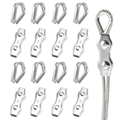 Kabelklemme Seilklemmen Drahtseilklemme Drahtseil Klemme, 16 Stück Seilklemme 5mm Klemme Edelstahl 304 Drahtseilklemmen Kabelklemmen für Drahtseil Stahlseil Wäscheleinenspanner Kabelklemme Seilklemmen Drahtseilklemme Drahtseil Klemme, 16 Stück Seilklemme 5mm Klemme Edelstahl 304 Drahtseilklemmen Kabelklemmen für Drahtseil Stahlseil Wäscheleinenspanner von Tolenre