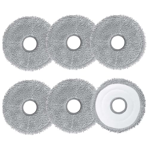 Mopptücher Ersatzteile für Dreame 6 Stück Wischpads Ersatzteile Waschbare Mikrofaser-Nassmopptücher Zubehör für Dreame W10S/W10S PRO/S10 von Tolenre