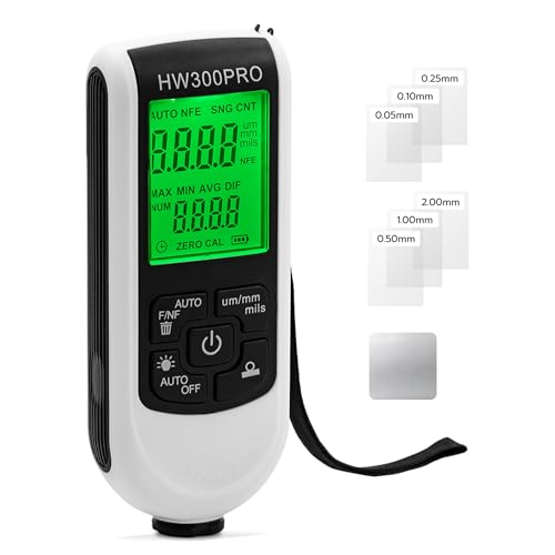 Tolesum Digitales Schichtdickenmessgerät, Lackmessgerät Auto mit Tragbarem Seil,0-2000 um Lackdickenmessgerät,Auto-Lackschichtdickenmessgerät für Gebrauchtwagenkäufer von Tolesum