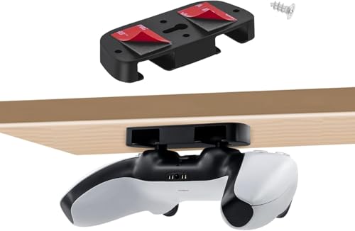 Tolesum Ständer für PS5 Controller, Unterm Tisch Halterung für PS5, Horizontaler Tisch Halterung mit Klebeband für PS4, Tisch Aufbewahrung Under Desk Holder für PS4/PS5 Controller Zubehör Tolesum Ständer für PS5 Controller, Unterm Tisch Halterung für PS5, Horizontaler Tisch Halterung mit Klebeband für PS4, Tisch Aufbewahrung Under Desk Holder für PS4/PS5 Controller Zubehör von Tolesum