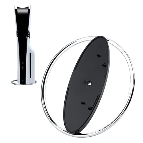 Tolesum Vertikaler Standfuß für PS5 / PS5 Pro / PS5 Slim,Vertikaler Ständer für PS5 Konsole, Rutschfeste Basis Halterung für PlayStation 5 pro Zubehör-Silber von Tolesum