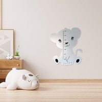 Hochwertiger Acryl Spiegel Als Tiermotiv Mit Integrierter Messlatte Für Kinderzimmer | Kinderspiege Personalisierbar Messleiste von TolinaKidsshop