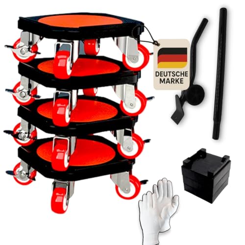 Möbeltransport Set mit Möbelroller, Lastenheber und 360 Grad drehbaren Rädern - Tragfähigkeit von bis 320 kg -Stück Möbel Gleitsystem für einfachen Transport von schweren Gegenständen von TollTool