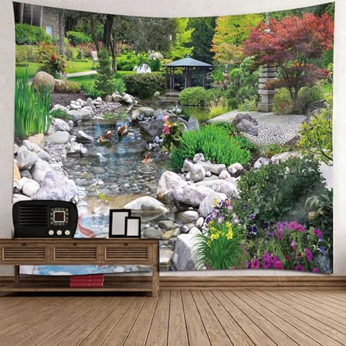 Tolldek Wandteppich Bunt 200 x 200 cm, Natur Landschaft Wandteppiche Garten Landschaftsgestaltung Tapisserie Wandbehang Wandbehänge für Wohnzimmer Schlafzimmer Wohnheim Wanddeko Tolldek Wandteppich Bunt 200 x 200 cm, Natur Landschaft Wandteppiche Garten Landschaftsgestaltung Tapisserie Wandbehang Wandbehänge für Wohnzimmer Schlafzimmer Wohnheim Wanddeko von Tolldek