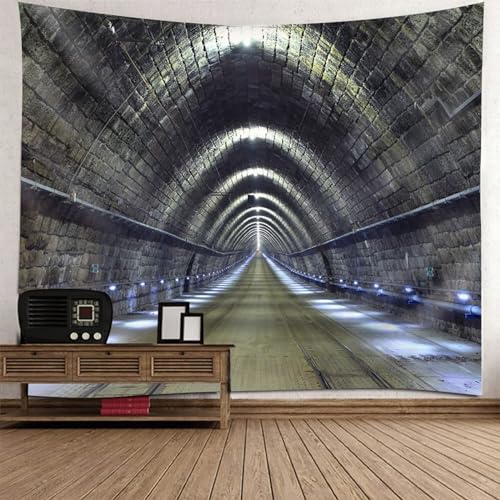 Tolldek Wandteppich Grau Braun 200 x 200 cm, Landschaft Natur Tapisserie Tunnel Wandteppiche Wandtücher für Tischdecke Wohnzimmer Decor Tolldek Wandteppich Grau Braun 200 x 200 cm, Landschaft Natur Tapisserie Tunnel Wandteppiche Wandtücher für Tischdecke Wohnzimmer Decor von Tolldek