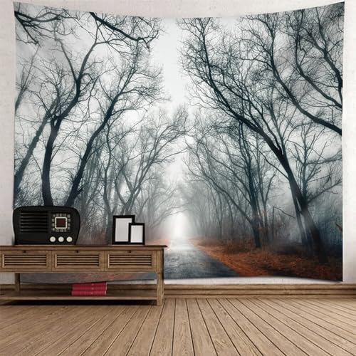 Tolldek Wandteppich Grau Orange 200 x 200 cm, Natur Landschaft Tapisserie Wandbehang Baum Fallen Blätter Pfad Tapisserie Wandbehänge für Tischdecke Schlafzimmer Decor Tolldek Wandteppich Grau Orange 200 x 200 cm, Natur Landschaft Tapisserie Wandbehang Baum Fallen Blätter Pfad Tapisserie Wandbehänge für Tischdecke Schlafzimmer Decor von Tolldek