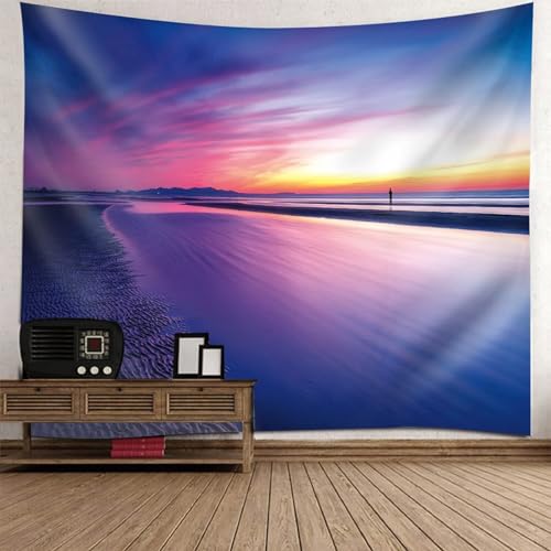 Tolldek Wandteppich Landschaft Natur 350 x 256 cm, Meeresufer Sonnenuntergang Tapisserie Wandbehang Lila Wandteppiche Tapestry Zubehör für Schlafzimmer Wohnzimmer Kinderzimmer Tolldek Wandteppich Landschaft Natur 350 x 256 cm, Meeresufer Sonnenuntergang Tapisserie Wandbehang Lila Wandteppiche Tapestry Zubehör für Schlafzimmer Wohnzimmer Kinderzimmer von Tolldek