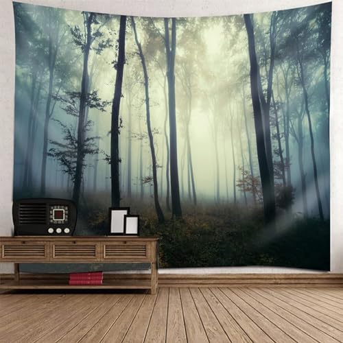 Tolldek Wandteppich Landschaft Natur Grau, Wandbehang Baum Wald Tapisserie Heimdekorationen für Tischdecke Schlafzimmer Decor, 210 x 140 cm Tolldek Wandteppich Landschaft Natur Grau, Wandbehang Baum Wald Tapisserie Heimdekorationen für Tischdecke Schlafzimmer Decor, 210 x 140 cm von Tolldek