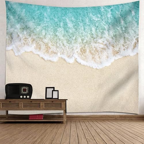 Tolldek Wandteppich Landschaft Natur Hell Blau Khaki, Wandteppiche Strand Tapisserie Wandbehang Heimdekorationen für Schlafzimmer Wohnzimmer, 210 x 140 cm Tolldek Wandteppich Landschaft Natur Hell Blau Khaki, Wandteppiche Strand Tapisserie Wandbehang Heimdekorationen für Schlafzimmer Wohnzimmer, 210 x 140 cm von Tolldek