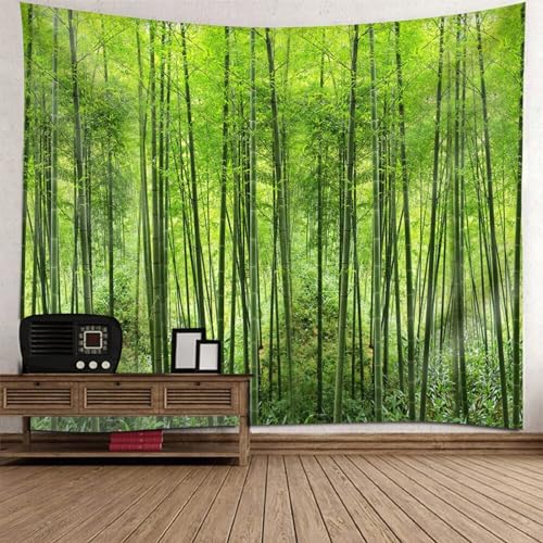 Tolldek Wandteppich Natur Landschaft 240 x 220 cm, Bambuswald Wandteppiche Grün Tapisserie Tapestry für Wohnzimmer Kinderzimmer Tolldek Wandteppich Natur Landschaft 240 x 220 cm, Bambuswald Wandteppiche Grün Tapisserie Tapestry für Wohnzimmer Kinderzimmer von Tolldek