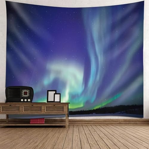 Tolldek Wandteppich Natur Landschaft Lila Grün, Wandteppiche Aurora Wandtuch Tuch Dekoration für Wohnung, 210 x 140 cm Tolldek Wandteppich Natur Landschaft Lila Grün, Wandteppiche Aurora Wandtuch Tuch Dekoration für Wohnung, 210 x 140 cm von Tolldek