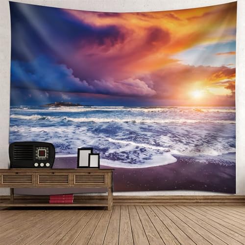 Tolldek Wandteppich Orange Lila 300 x 256 cm, Landschaft Natur Wandtuch Sonnenuntergang Meer Wandbehang Wandbehänge für Schlafzimmer Wohnzimmer Kinderzimmer Tolldek Wandteppich Orange Lila 300 x 256 cm, Landschaft Natur Wandtuch Sonnenuntergang Meer Wandbehang Wandbehänge für Schlafzimmer Wohnzimmer Kinderzimmer von Tolldek