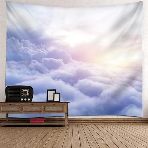 Tolldek Wandteppich Weiß 150 x 130 cm, Natur Landschaft Tapisserie Wolke Himmel Wandtuch Wandtücher für Tischdecke Schlafzimmer Decor Tolldek Wandteppich Weiß 150 x 130 cm, Natur Landschaft Tapisserie Wolke Himmel Wandtuch Wandtücher für Tischdecke Schlafzimmer Decor von Tolldek
