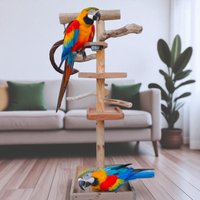 Kletterbaum "Helmi" Freisitz 110cm Papageien Sittiche , Baum Vogelständer Vogelspielplatz Vf028 Kletterbaum "Helmi" Freisitz 110cm Papageien Sittiche , Baum Vogelständer Vogelspielplatz Vf028 von TollenseTatzen