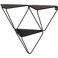 Dreieck Regale aus Metall Schwarz lackiert (2er Set) von Tollhaus