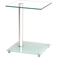 Beistelltisch mit Glasplatte 40 cm breit von Tollhaus