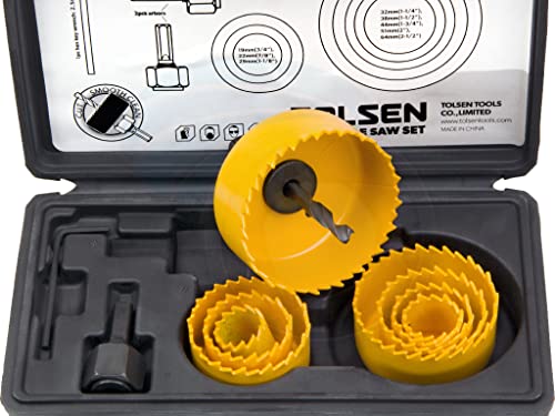 11pc Hole saw set (19mm - 64mm) von Tolsen