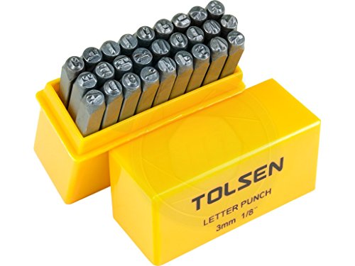 27pcs letter punch set 3mm von Tolsen