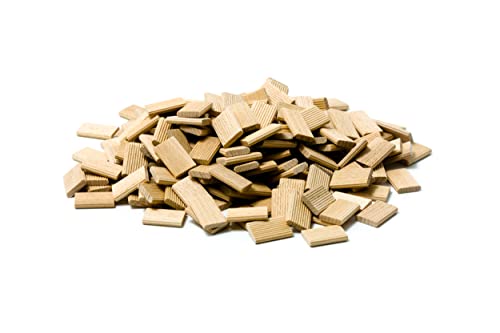Tolux Dübelzapfen 5x19x30 [mm] Packung mit 300 Stück., Riffel holzdübel, Kompatibel mit allen Abbundmaschinen. Hergestellt aus hochwertigem Buchenholz nach DIN 68150. von Tolux