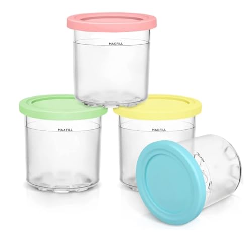 Tolxh 4 Stück Eiscreme-Pint-Behälter und Deckel NC301 NC300 CN305A CN301CO NC299AMZ NC299AMZ Serie Eiscreme-Aufbewahrungsbehälter für Lebensmittel Gefrierschrank Ersatzteile Eiscreme Pints Becher Neue Tolxh 4 Stück Eiscreme-Pint-Behälter und Deckel NC301 NC300 CN305A CN301CO NC299AMZ NC299AMZ Serie Eiscreme-Aufbewahrungsbehälter für Lebensmittel Gefrierschrank Ersatzteile Eiscreme Pints Becher Neue von Tolxh