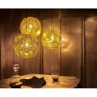 Tom Dixon Hängeleuchte PUFF round Trio brass von Tom Dixon Sudio sc