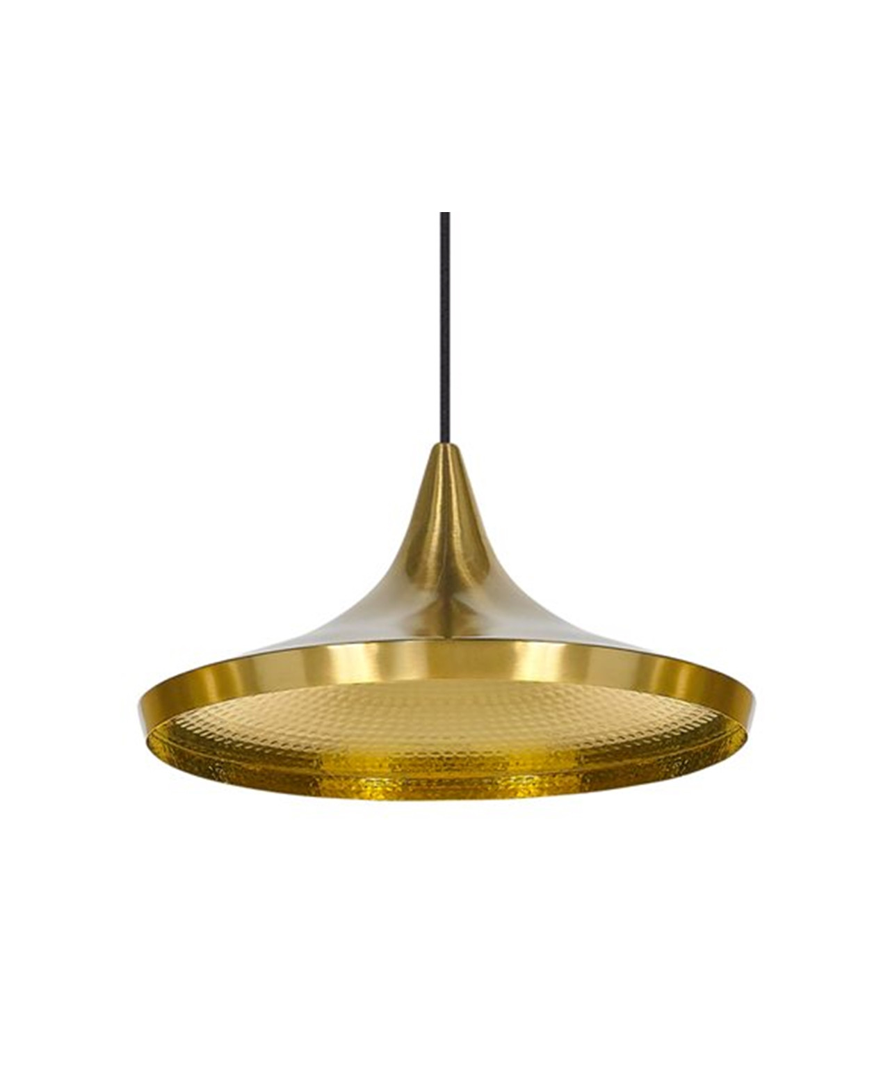 Tom Dixon - Beat Light Wide LED Pendelleuchte Messing von Tom Dixon