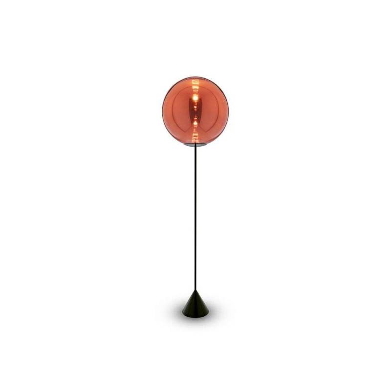 Tom Dixon - Globe Cone Stehleuchte Copper Black von Tom Dixon