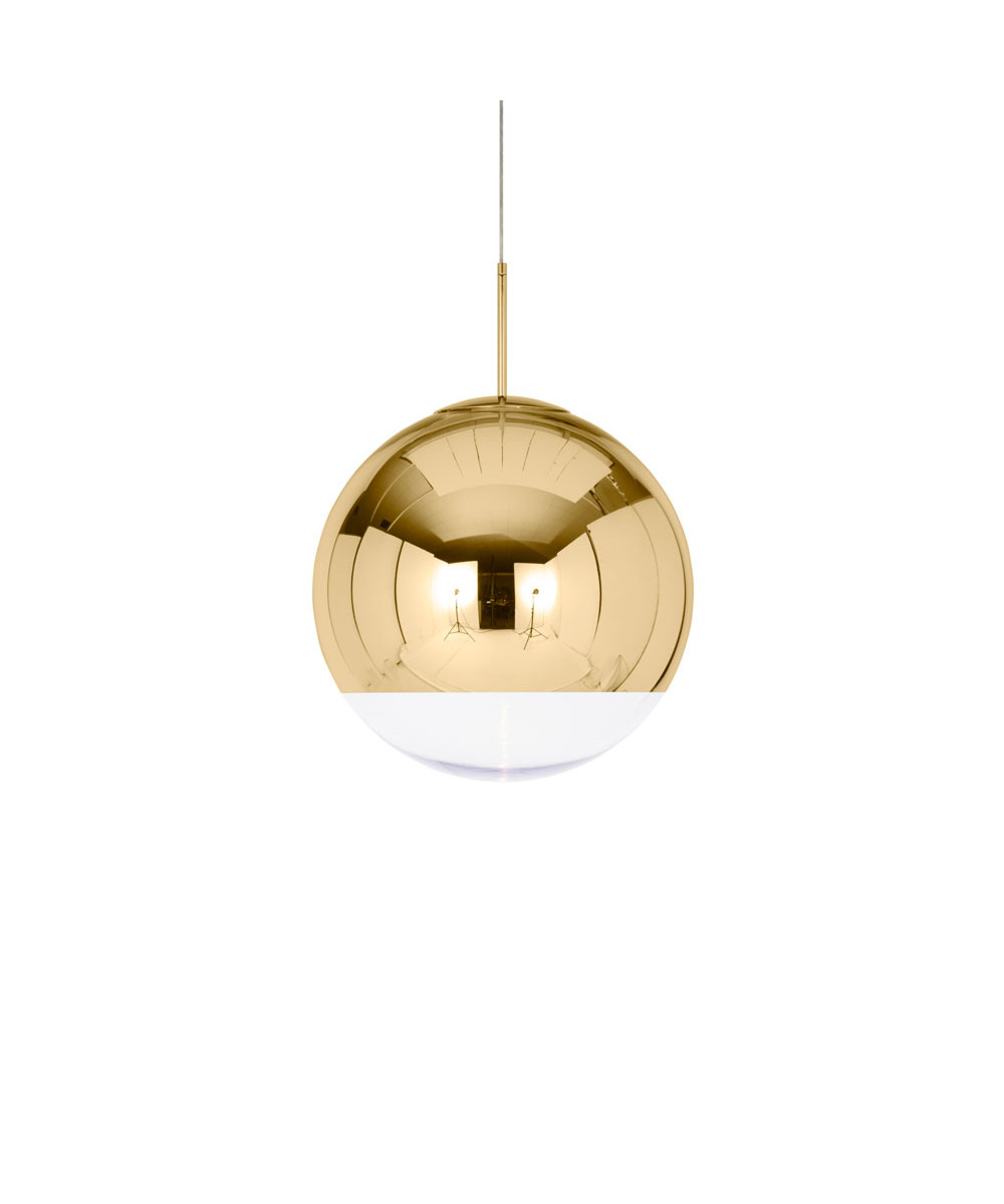 Tom Dixon - Mirror Ball 50 LED Pendelleuchte Gold von Tom Dixon