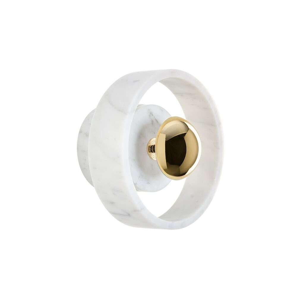 Tom Dixon - Stone Wandleuchte White/Gold von Tom Dixon