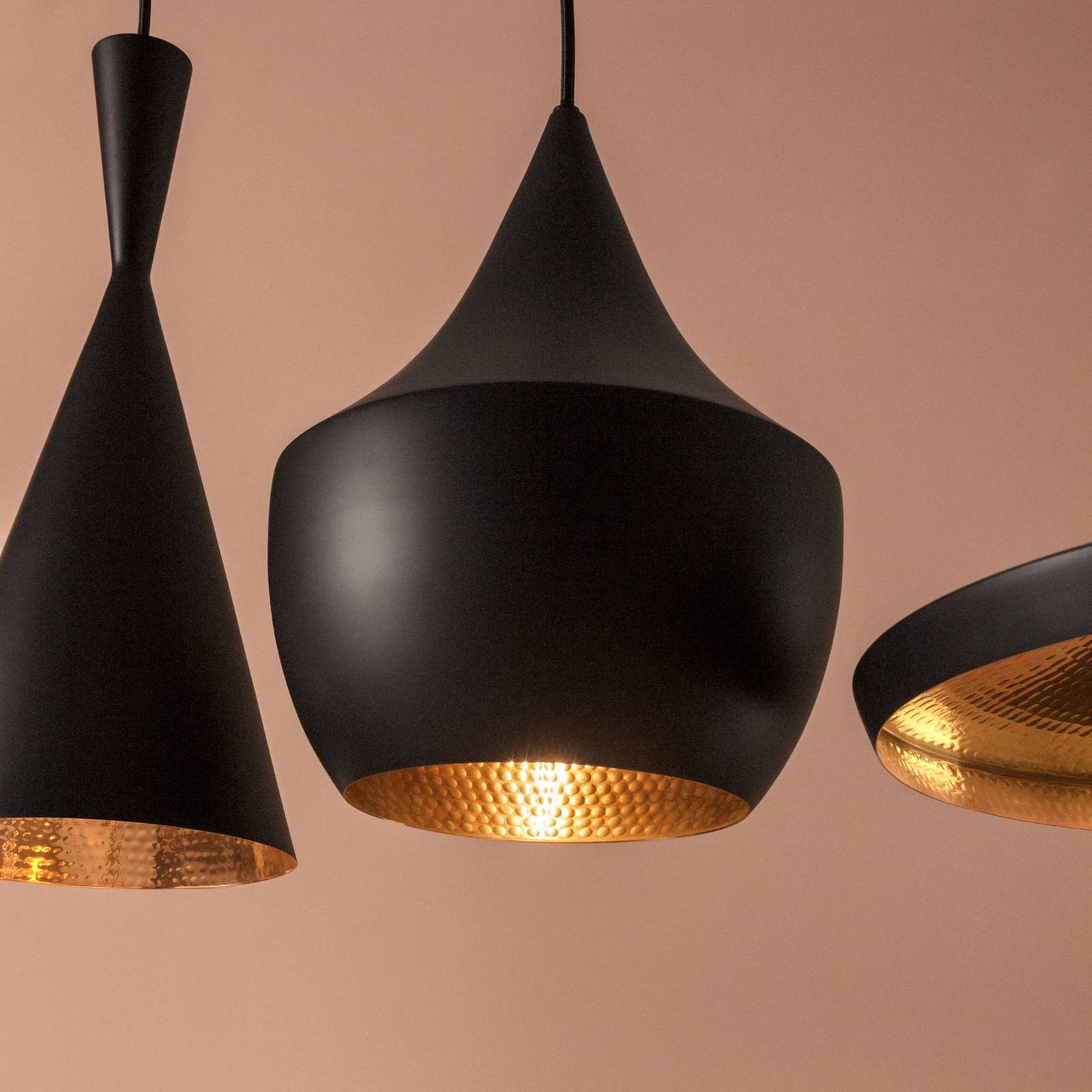 Tom Dixon Beat Fat LED-Pendelleuchte, schwarz von Tom Dixon