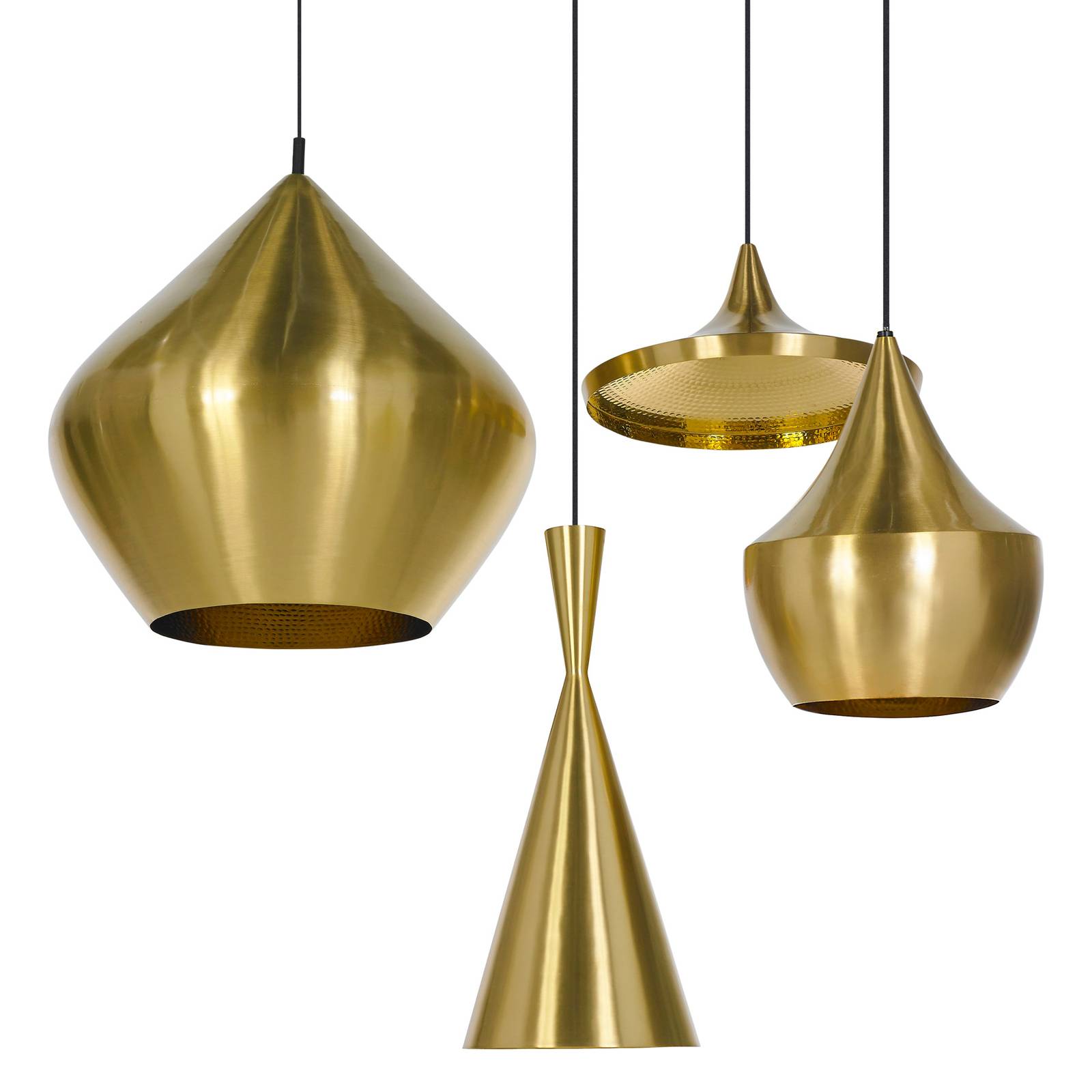 Tom Dixon Beat Tall LED-Pendelleuchte, messing von Tom Dixon