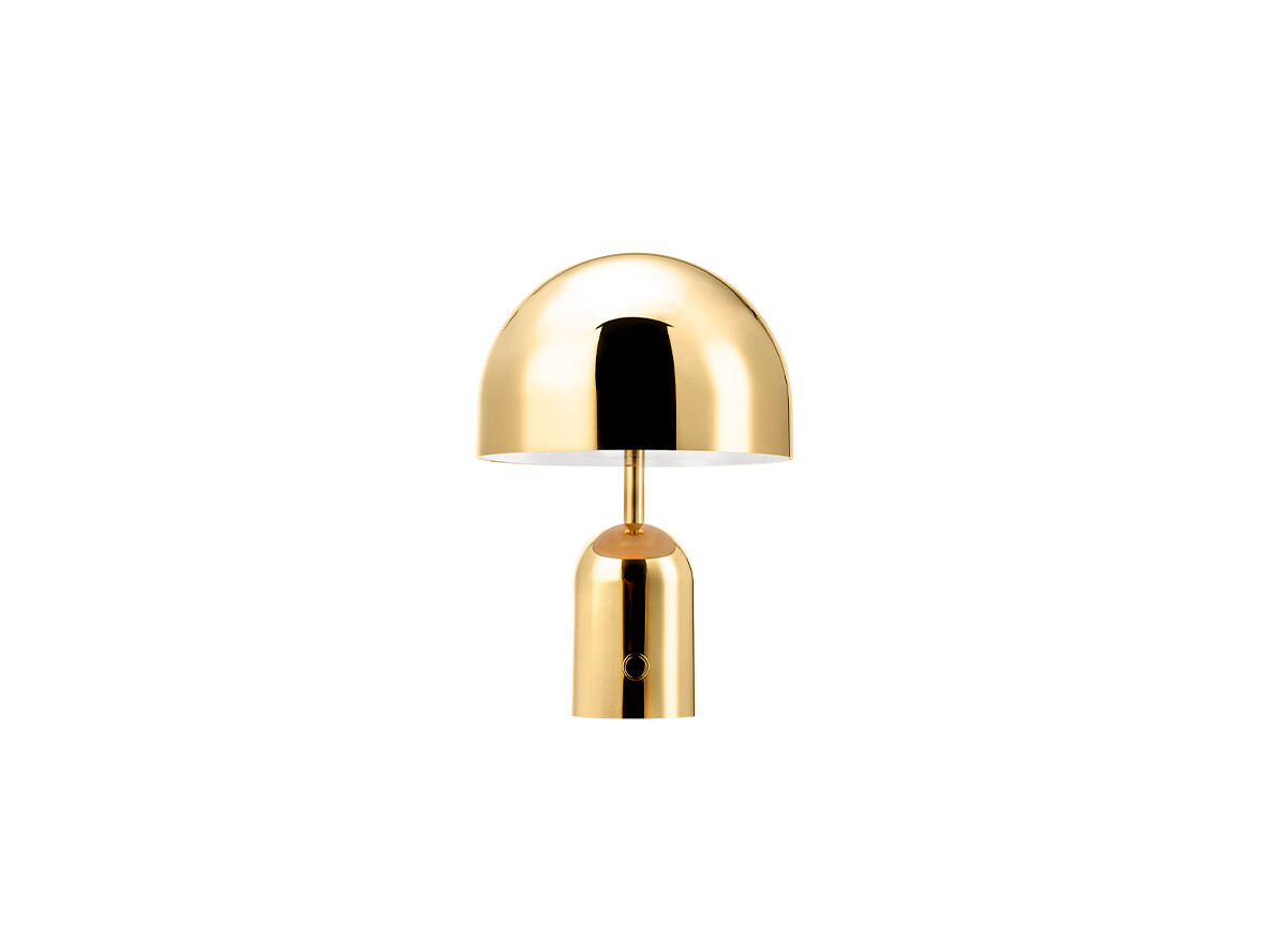 Tom Dixon - Bell Portable Tischleuchte H28 IP44 Gold von Tom Dixon