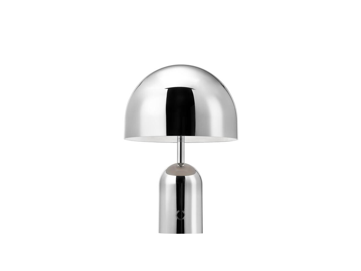 Tom Dixon - Bell Portable Tischleuchte H28 Silver Tom Dixon von Tom Dixon