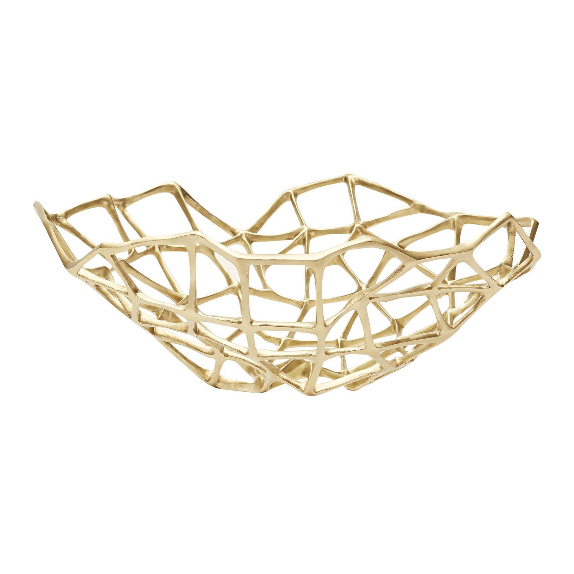 Tom Dixon - Bone Bowl Schale XL - messing/H x Ø 22x60cm von Tom Dixon