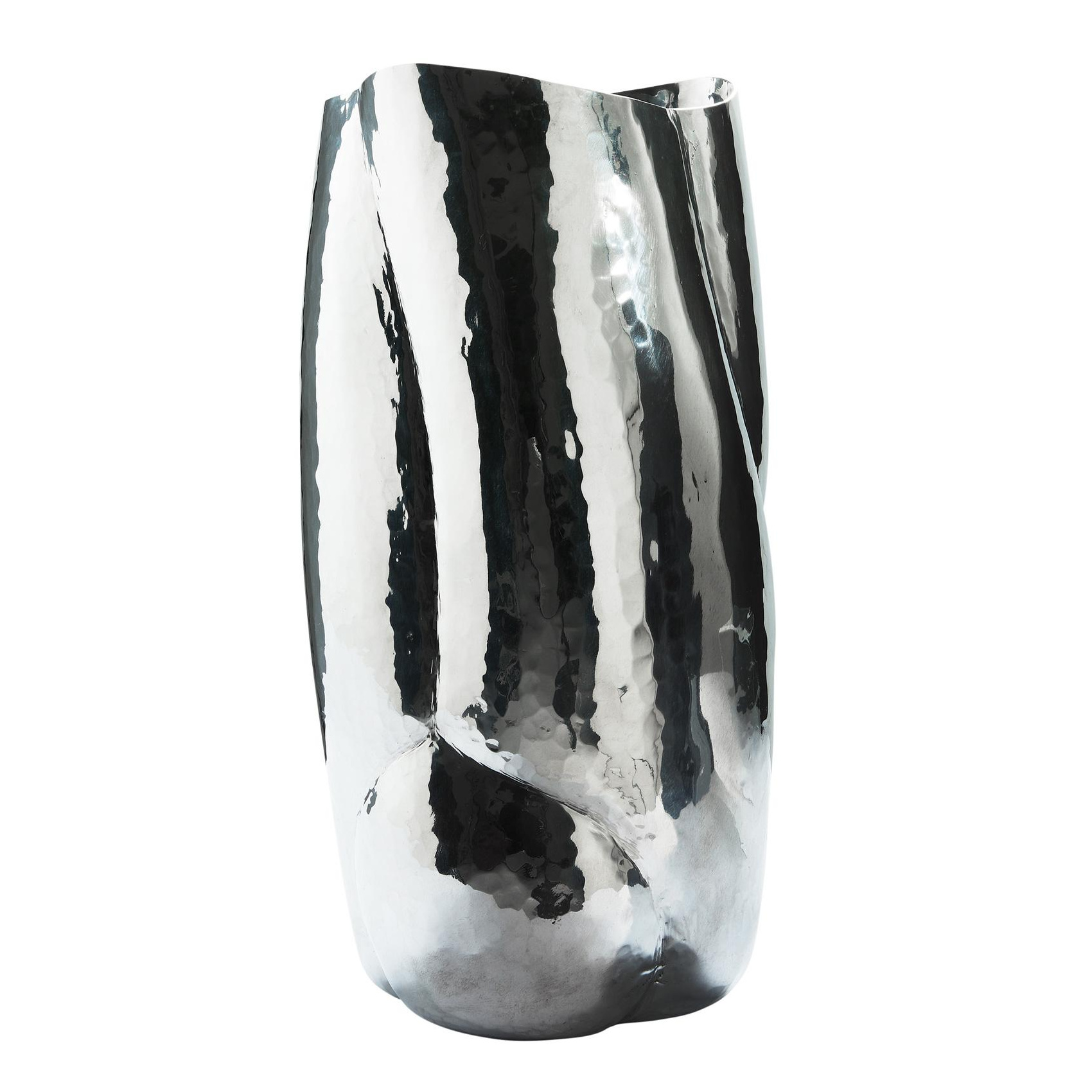 Tom Dixon - Cloud Vase L - silber/poliert/H x Ø 43,5x26,5cm von Tom Dixon