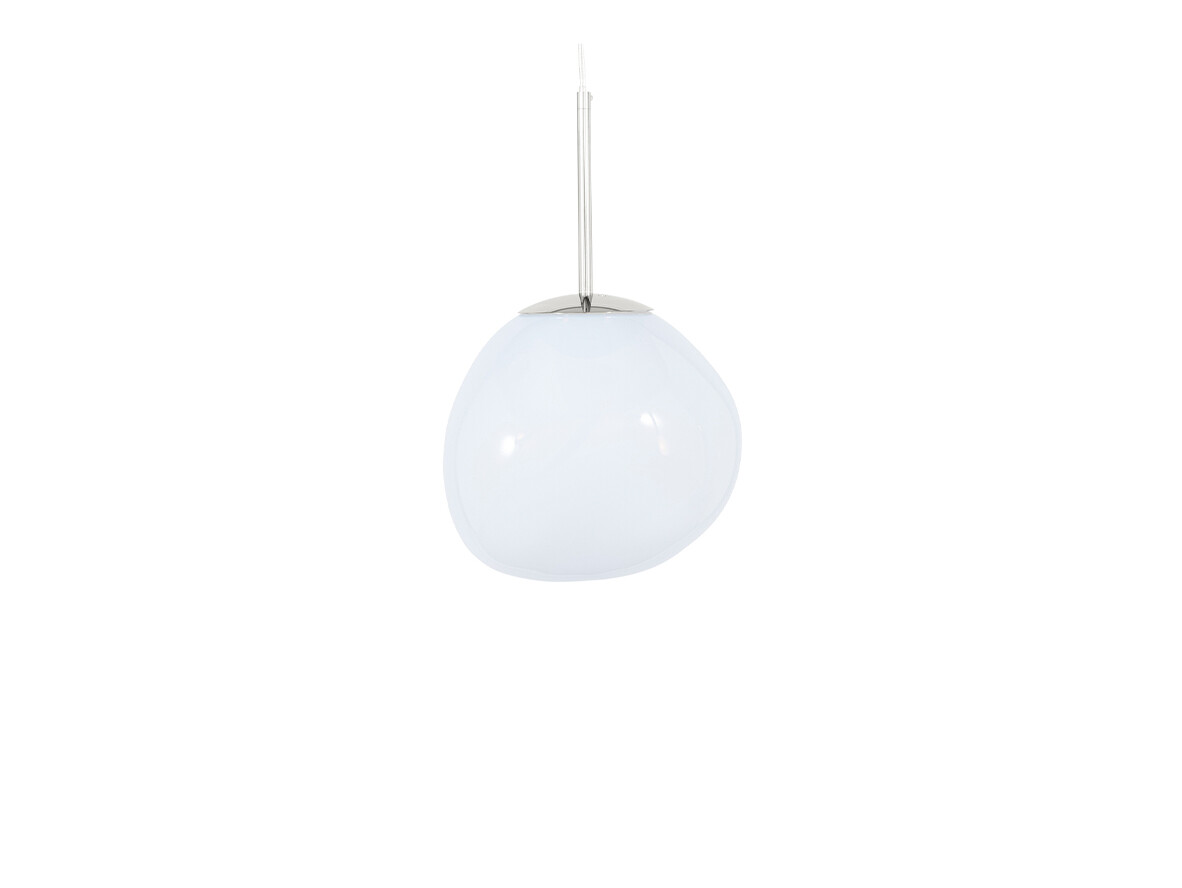 Tom Dixon - Melt Pendelleuchte Mini Opal/Silver Tom Dixon von Tom Dixon