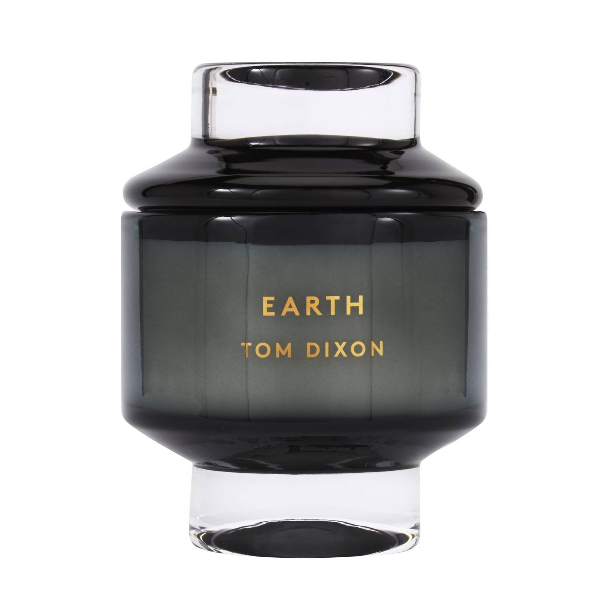 Tom Dixon - Scent Elements Earth Duftkerze L - schwarz/H x Ø 22x16cm/Minze, Guajak, Zedernholz von Tom Dixon