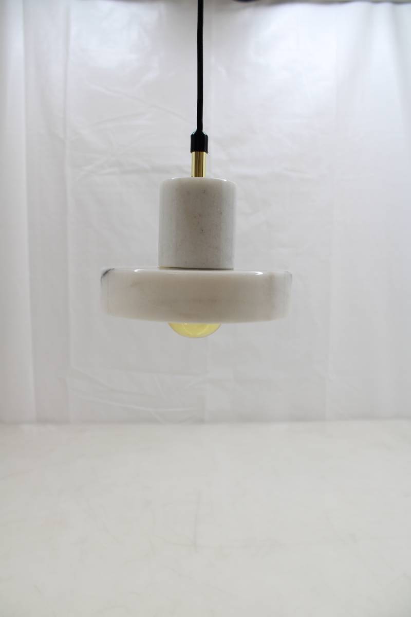 Tom Dixon Stone   Hängeleuchte Mit Marmorschirm Hängelampe Lampe Leuchte Spot B-Ware von Tom Dixon